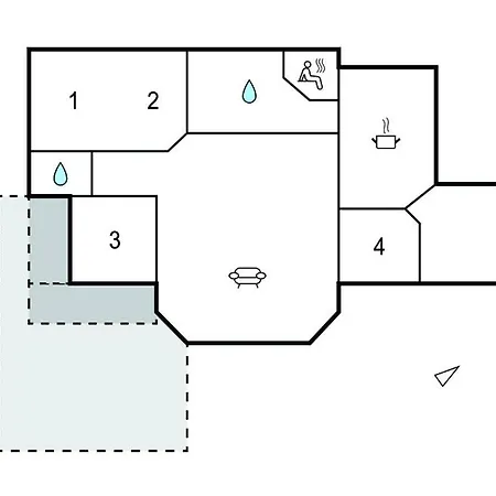 2 Bedroom In Juelsminde Casa de Férias *